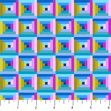 Piecework Log Cabin Beach Fabric