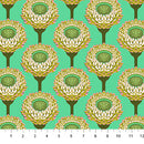 Iconic Strawflower Aqua Farbic