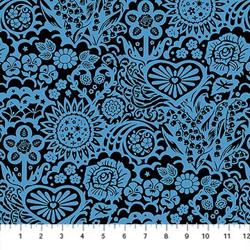 Yesterday - Big Heaven Blue Jeans - Yardage