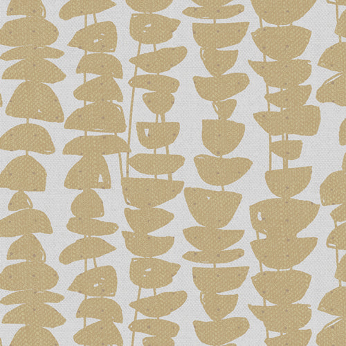 AbstrArt Stacked Stones Ochre Fabric