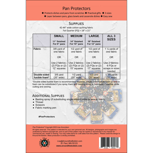 Pan Protectors - Pattern