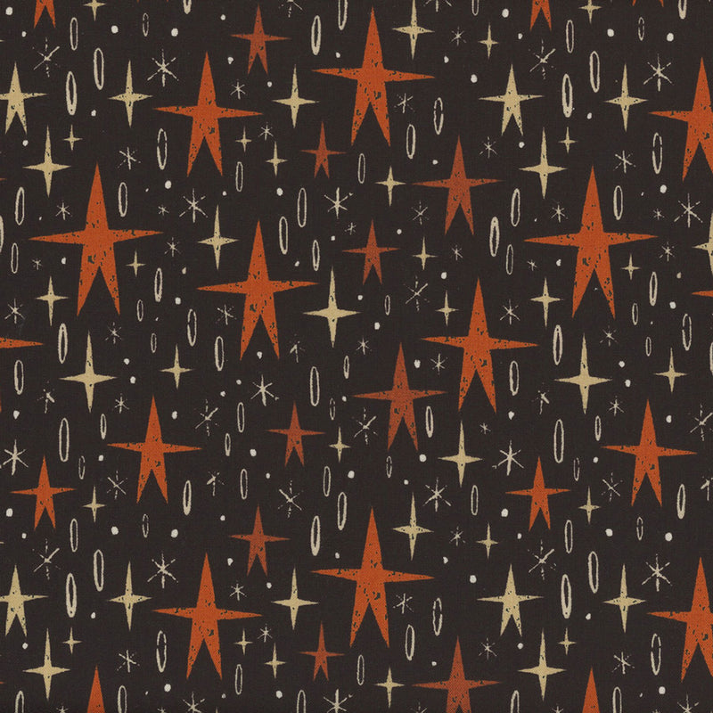 Nevermore Tall Stars Black Fabric