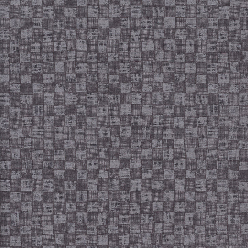 Nevermore Checkerboard Grey Fabric