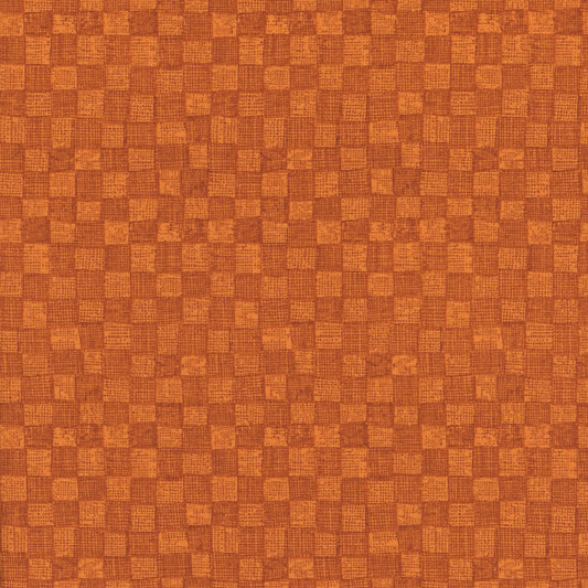 Nevermore Checkerboard Orange Fabric