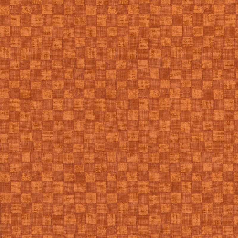 Nevermore Checkerboard Orange Fabric