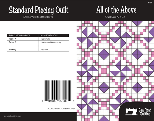 All of the Above Quilt 72" x 72"