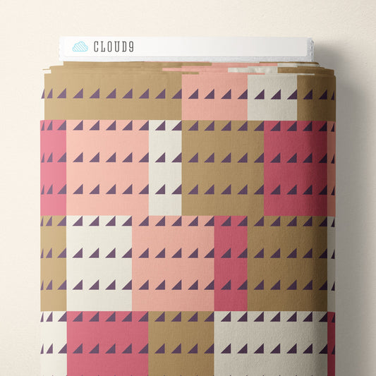 American Bold -Organic - Imperial - Pink/Green - Yardage