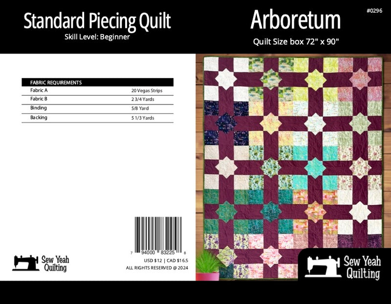 Arboretum Quilt 72" x 90"