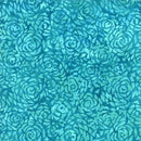 Tonga Mermaid Batik - Packed Roses - Teal - Yardage