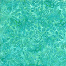 Tonga Mermaid Batik - Large Sunflowers - Emerald - Yardage