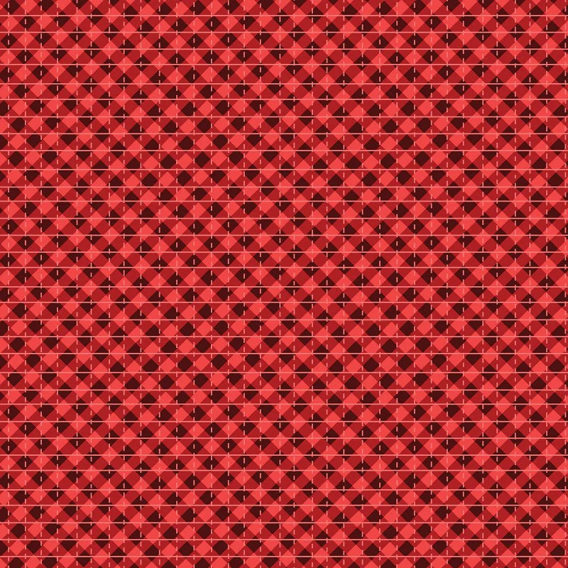 Jolly Lane Buffalo Plaid Cherry Fabric