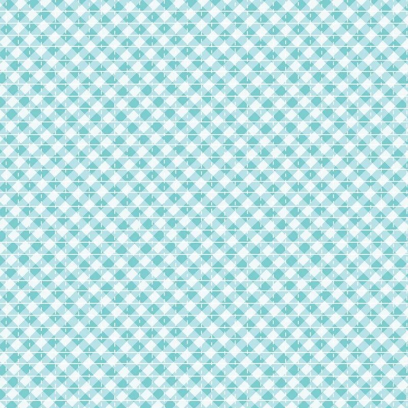 Jolly Lane Buffalo Plaid Aqua Dream Fabric