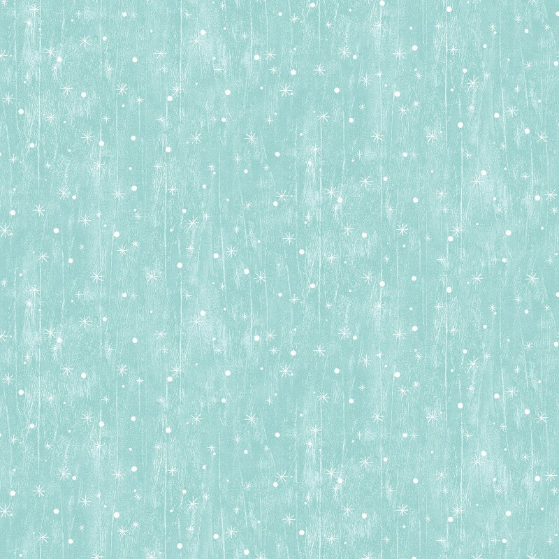 Jolly Lane Snowflake Aqua Dream Fabric