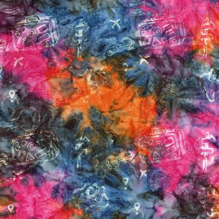 Batiks Places You'll Go Tie Dye Yardage