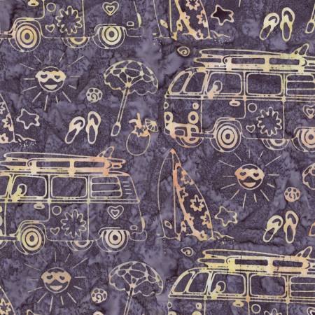 Batiks Places You'll Go Powdered Pearl Yardage