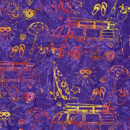 Batiks Places You'll Go Masquerade Yardage