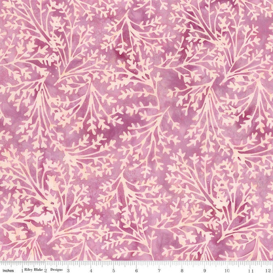 Wildflowers Expressions Batiks - Wistful Mauve - Yardage