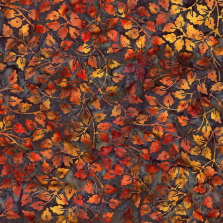 Wildflowers Expressions Batiks - Leaves - Autumn Leaves - Yardage