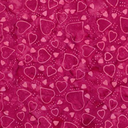 Love Punch Batiks Berry Persimmon Yardage