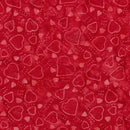 Love Punch Batiks Red Red Yardage