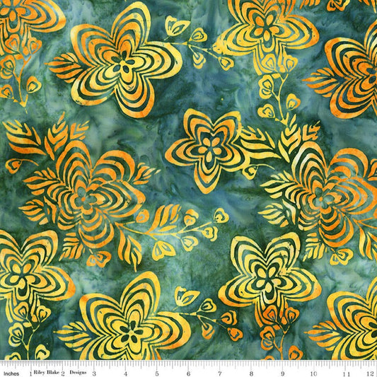 Ink & Nectar Batiks - Spilled Tea - Yardage