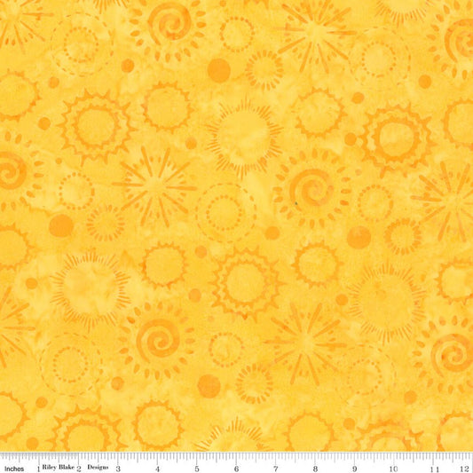 Ink & Nectar Batiks - Dandelion - Yardage