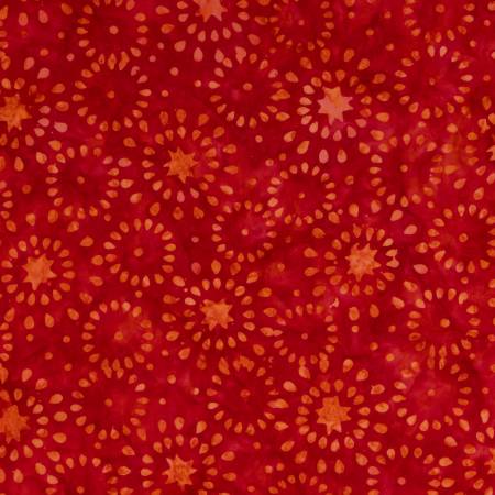 Expressions Batiks Elementals Tomato 1 Yardage