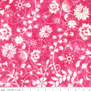 Wild Blossoms Sew Soft Rayon Batik - Flamingo - Yardage