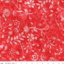 Wild Blossoms Sew Soft Rayon Batik - Cherry - Yardage