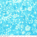 Wild Blossoms Sew Soft Rayon Batik - Duck Egg - Yardage