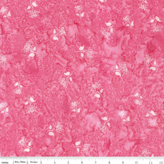 Wild Blossoms Sew Soft Rayon Batik - Cotton Candy - Yardage