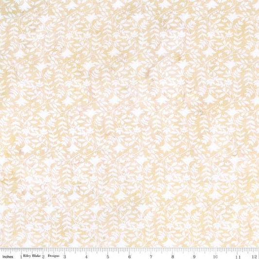 Stars and Stitches Sew Soft Rayon Batiks - Sponge Cake - Yardage