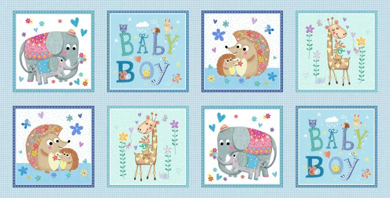 Baby Love Sugar and Spice Boys Blue Panel