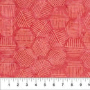 Hexies Batiks Grapefruit Fabric