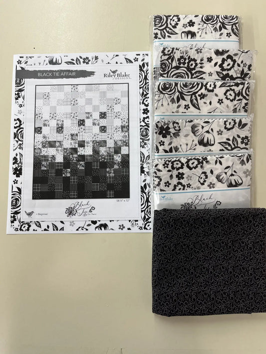 Black Tie Affair Quilt Kit 58.5" x 72"