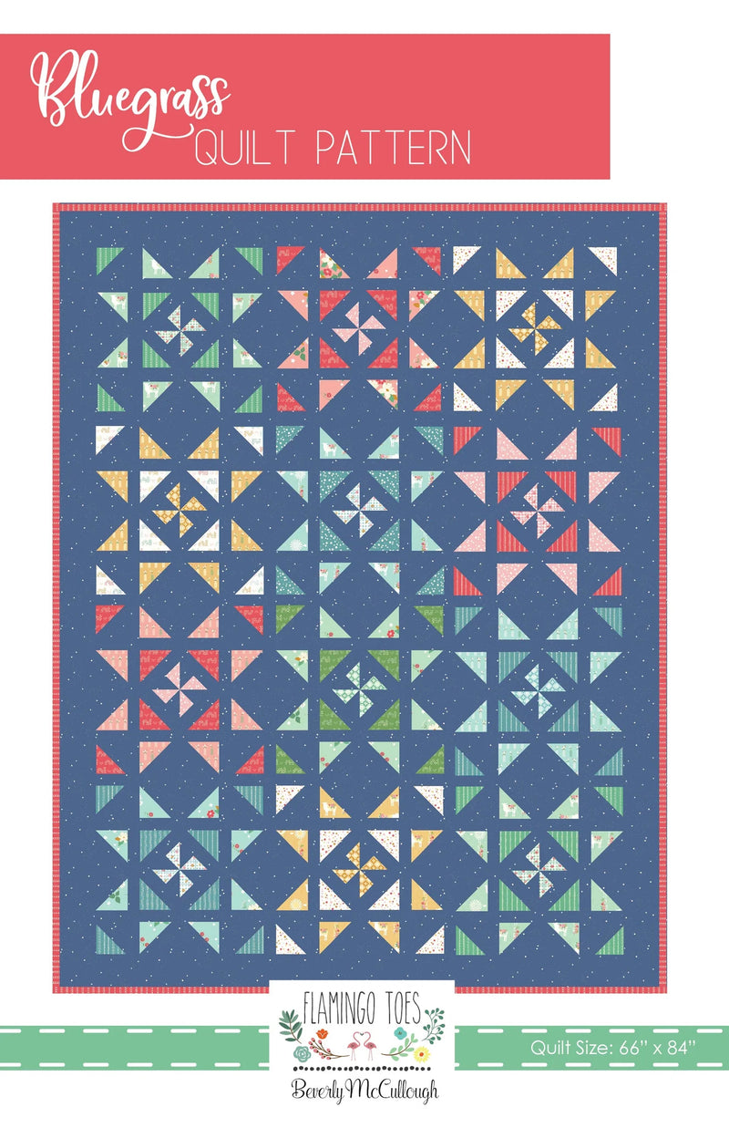 Bluegrass 66" x 86" Quilt Pattern