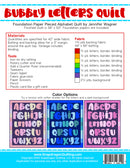 Bubbly Letters Quilt Pattern