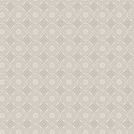 Gingham Cottage Medallion Gray Fabric