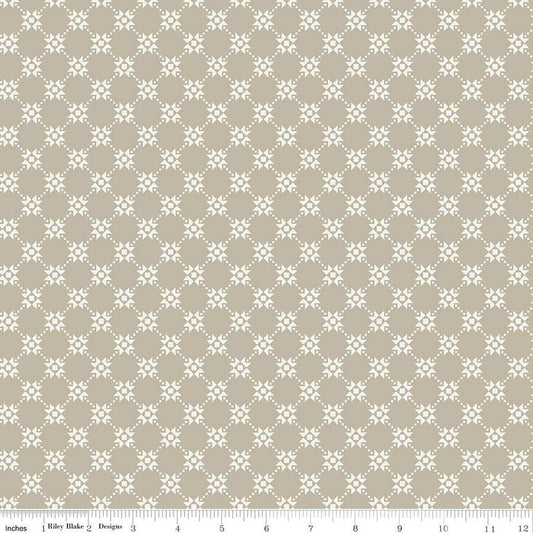 Gingham Cottage Quilty Gray Fabric