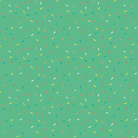 Gingham Cottage Confetti Sea Glass Fabric