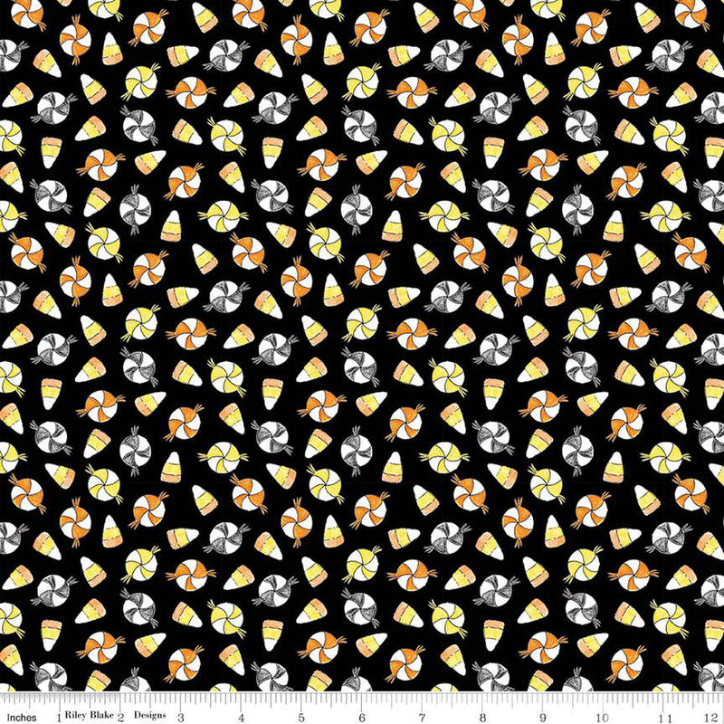 Fright Delight Black Candy Fabric