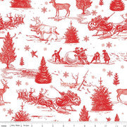 Peace on Earth White Main Fabric