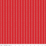 Peace on Earth Red Ticking Yardage