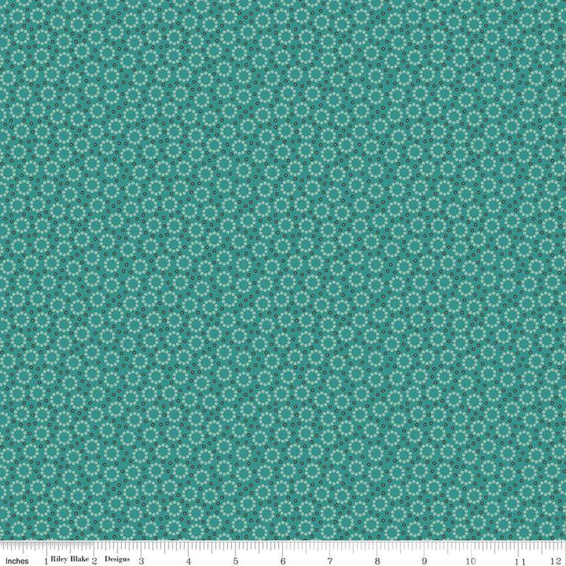 Home Town Teal Miller Fabric