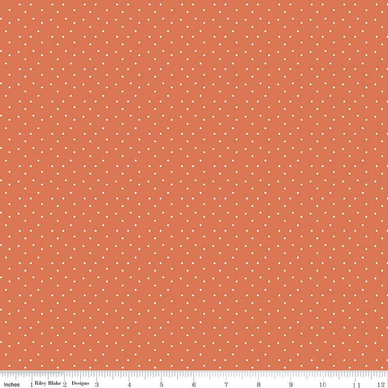 Happy At Home Dots Salmon Fabric