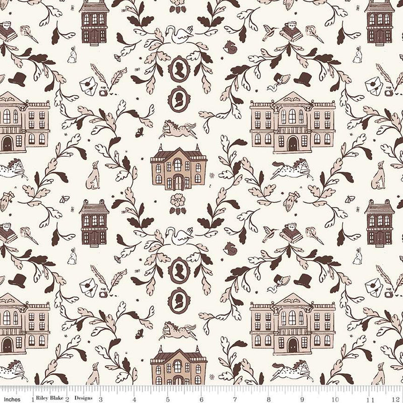 Pride & Prejudice Pemberley Cream Fabric