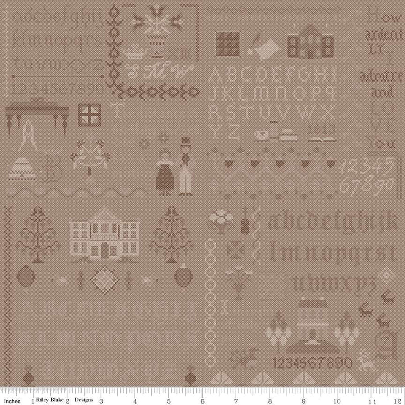 Pride & Prejudice Meryton Sampler Smoke Yardage