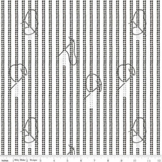 Sew Journal Stitches White Fabric