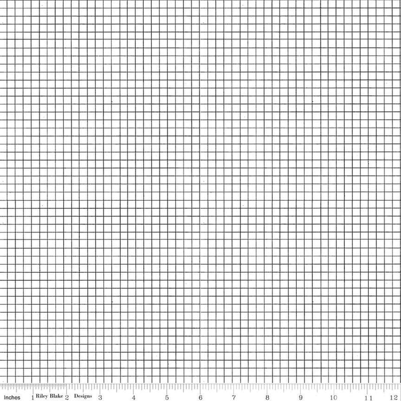 Sew Journal Graph Paper Black Fabric