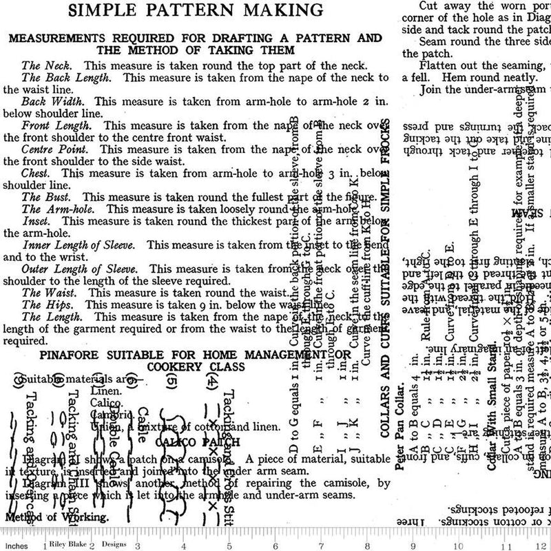 Sew Journal Pattern Making White Fabric